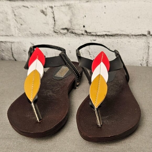 Badong Colorful Feather Sandals - Picture 3 of 11